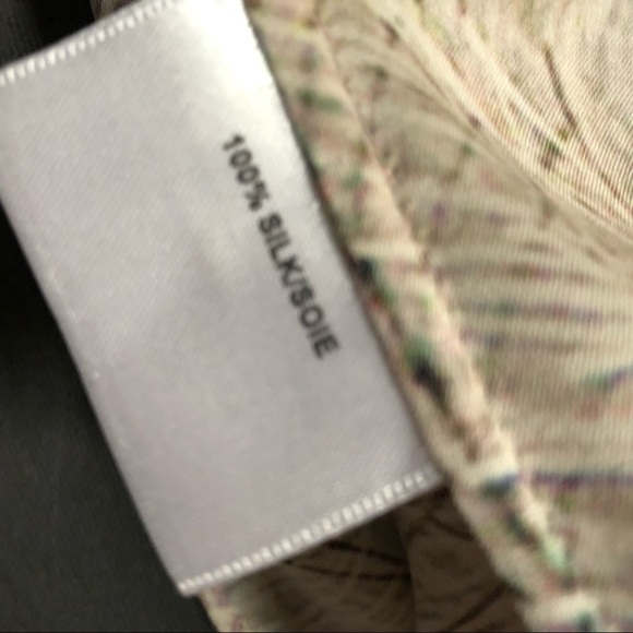 Haute Hippie Silk Feather Print Long Sleeve Blouse - Picture 8 of 8